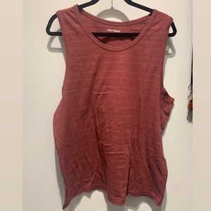 Burgundy line print Joe fresh Sleeveless top men medium